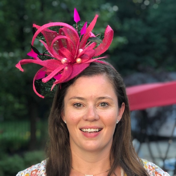 Hot Pink Fascinator Headband main image 5